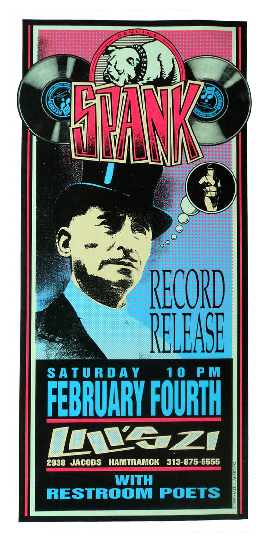Mark Arminski - 1995 - Spank Tour Concert Poster
