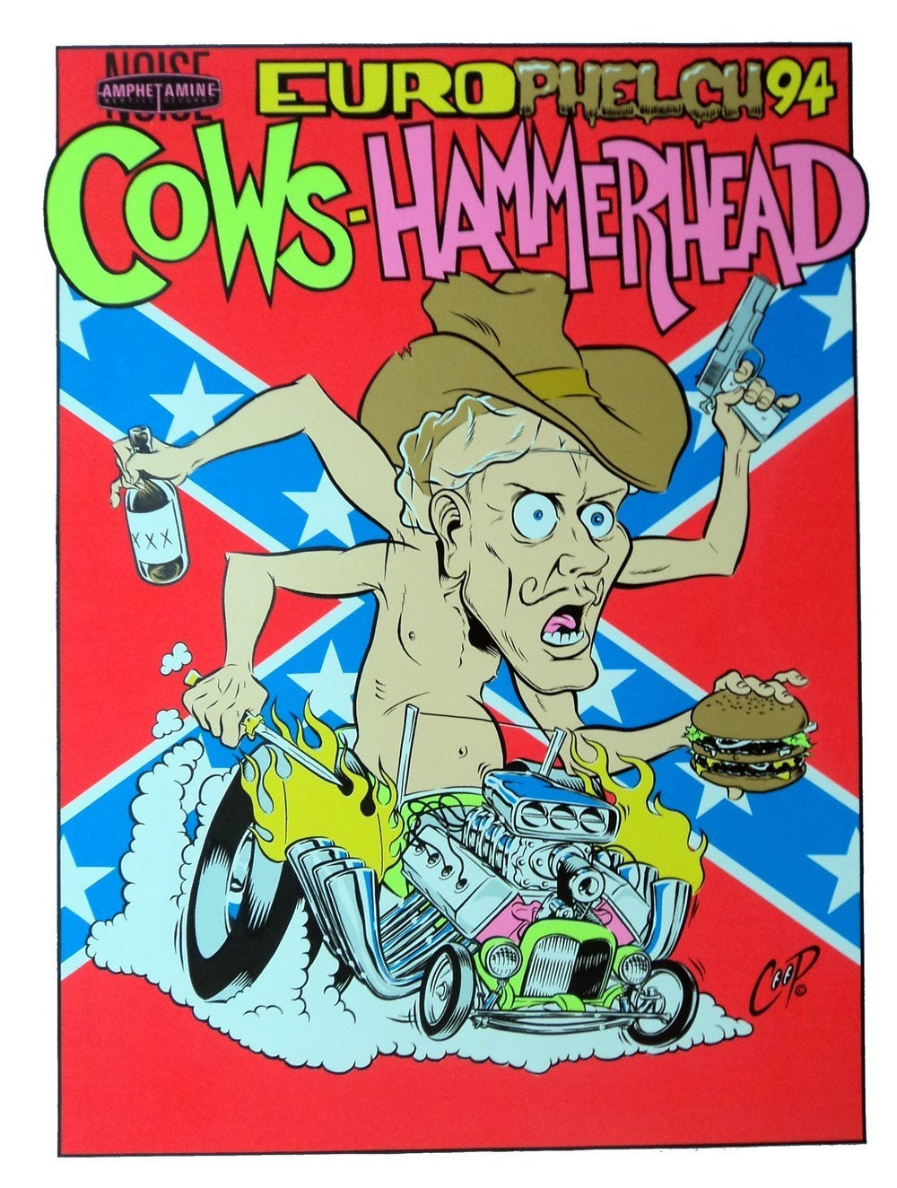 Coop - 1994 - Cows Concert Poster (Artist proof)