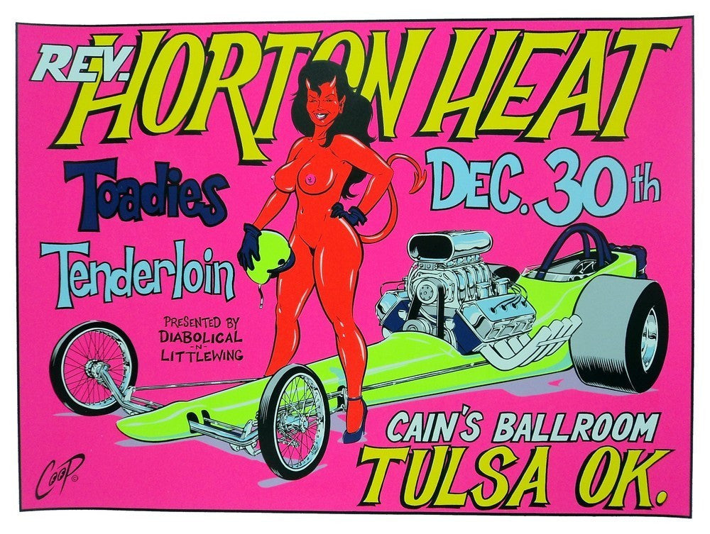 Coop - 1994 -  Rev Horton Heat Concert Poster