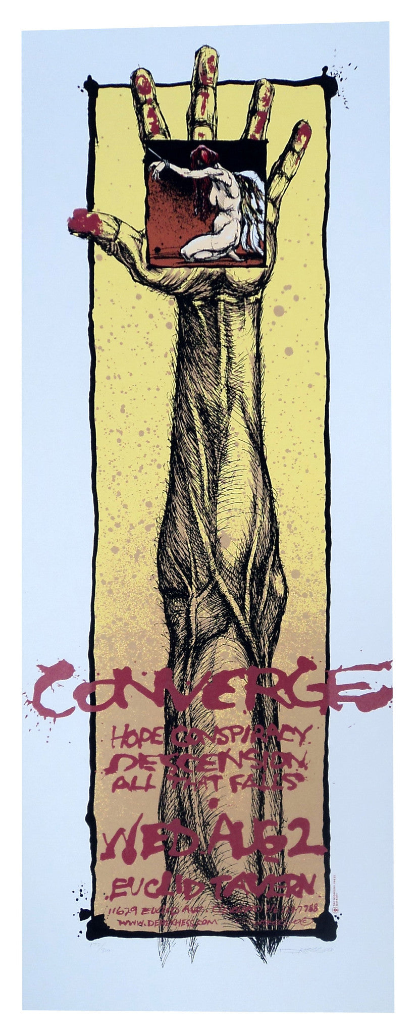 Derek Hess - 2000 - Converge Poster
