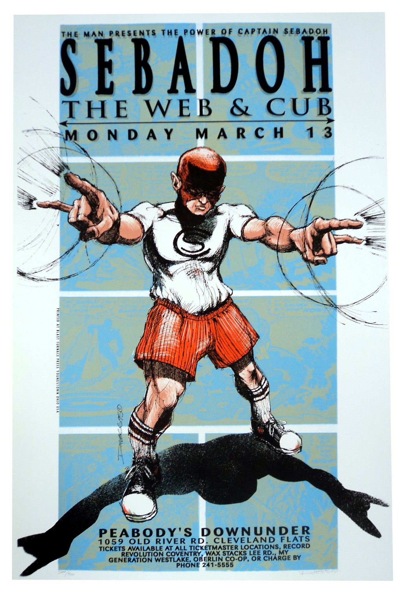 Derek Hess - 1995 - Sebadoh Poster