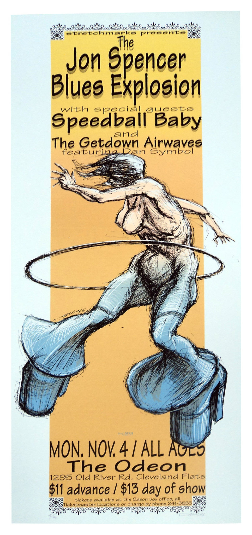 Derek Hess - 1996 - Jon Spencer Blues Explosion Poster (Nov)
