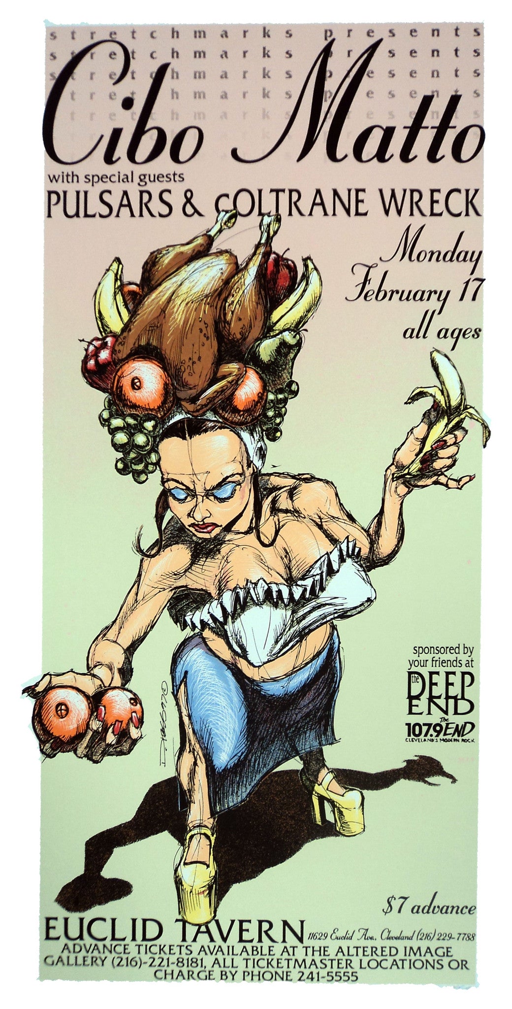 Derek Hess - 1997 - Cibo Matto Concert Poster