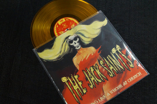 The Idiots/The Jack Saints split album 1998 Colored Vinyl Art By Kozik