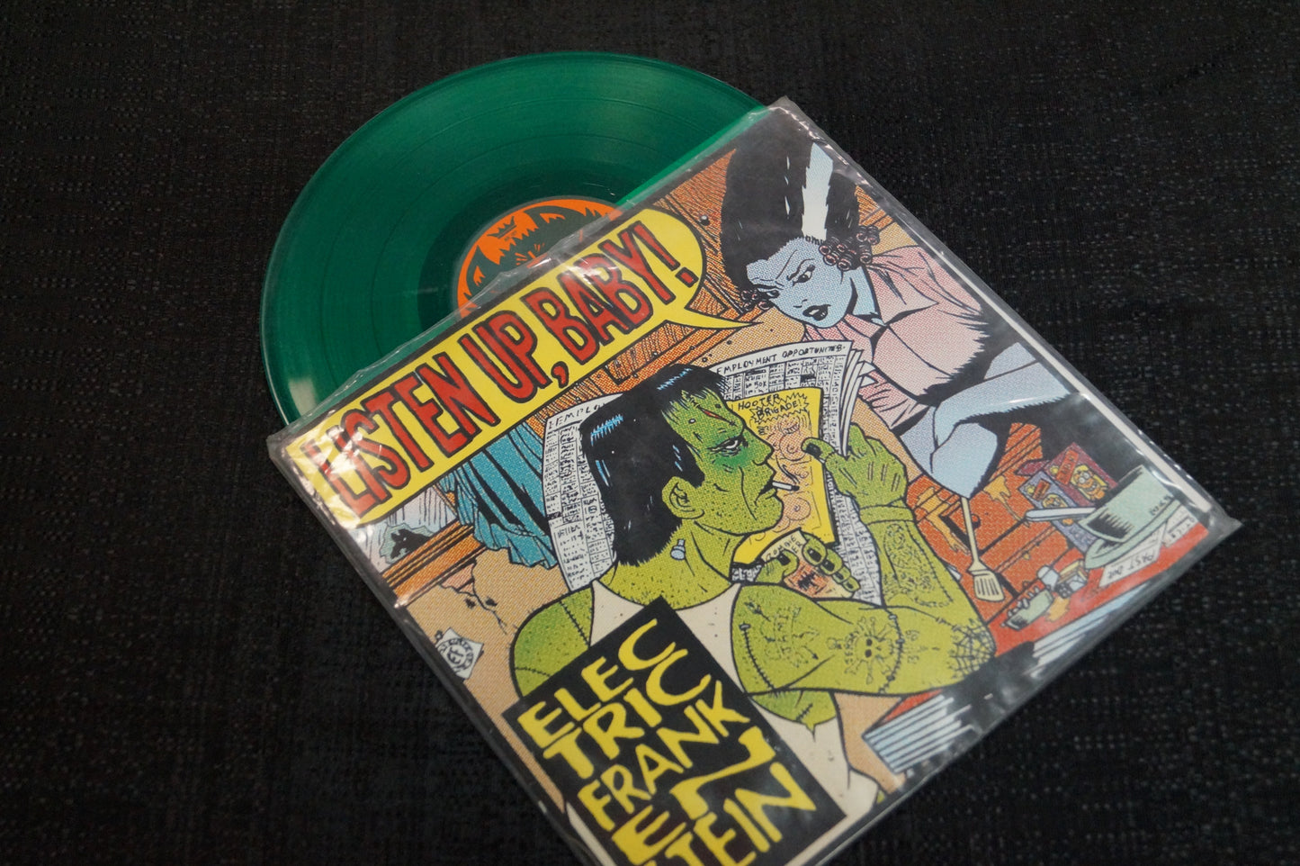 Electric Frankenstein "Listen Up, Baby!" 1998 Colored Vinyl Art By Kozik