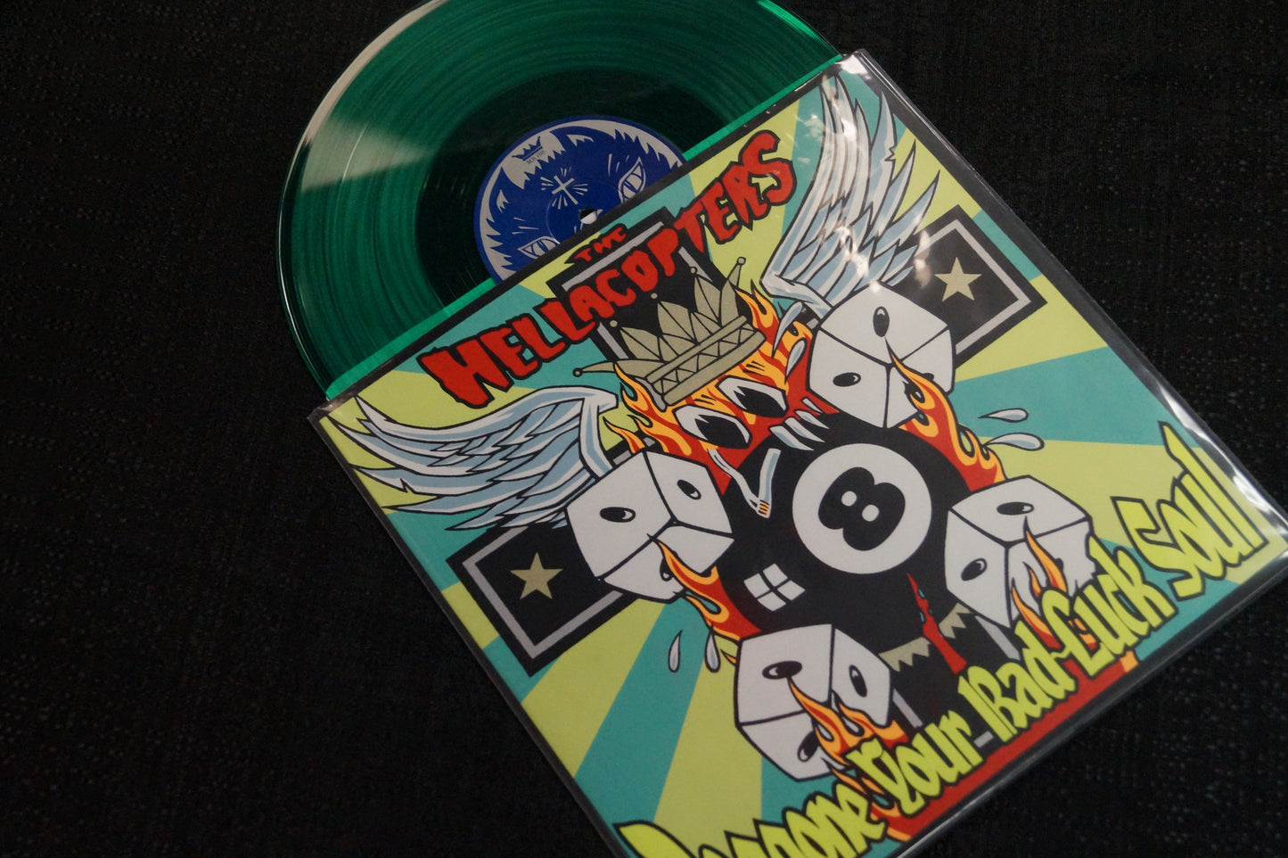 The Hellacopters "Doggone Your Bad Luck Soul" 1999 Colored Vinyl Art By Kozik