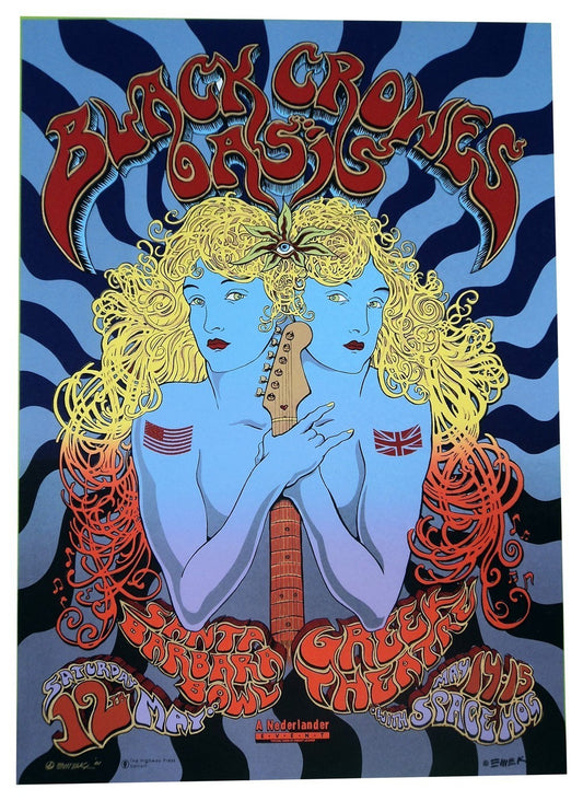 Emek - 2001 - Black Crowes Concert Poster