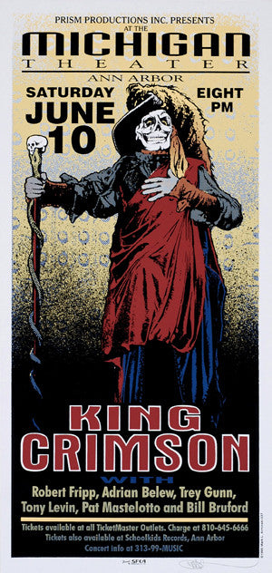 Mark Arminski - 1995 - King Crimson Concert Poster
