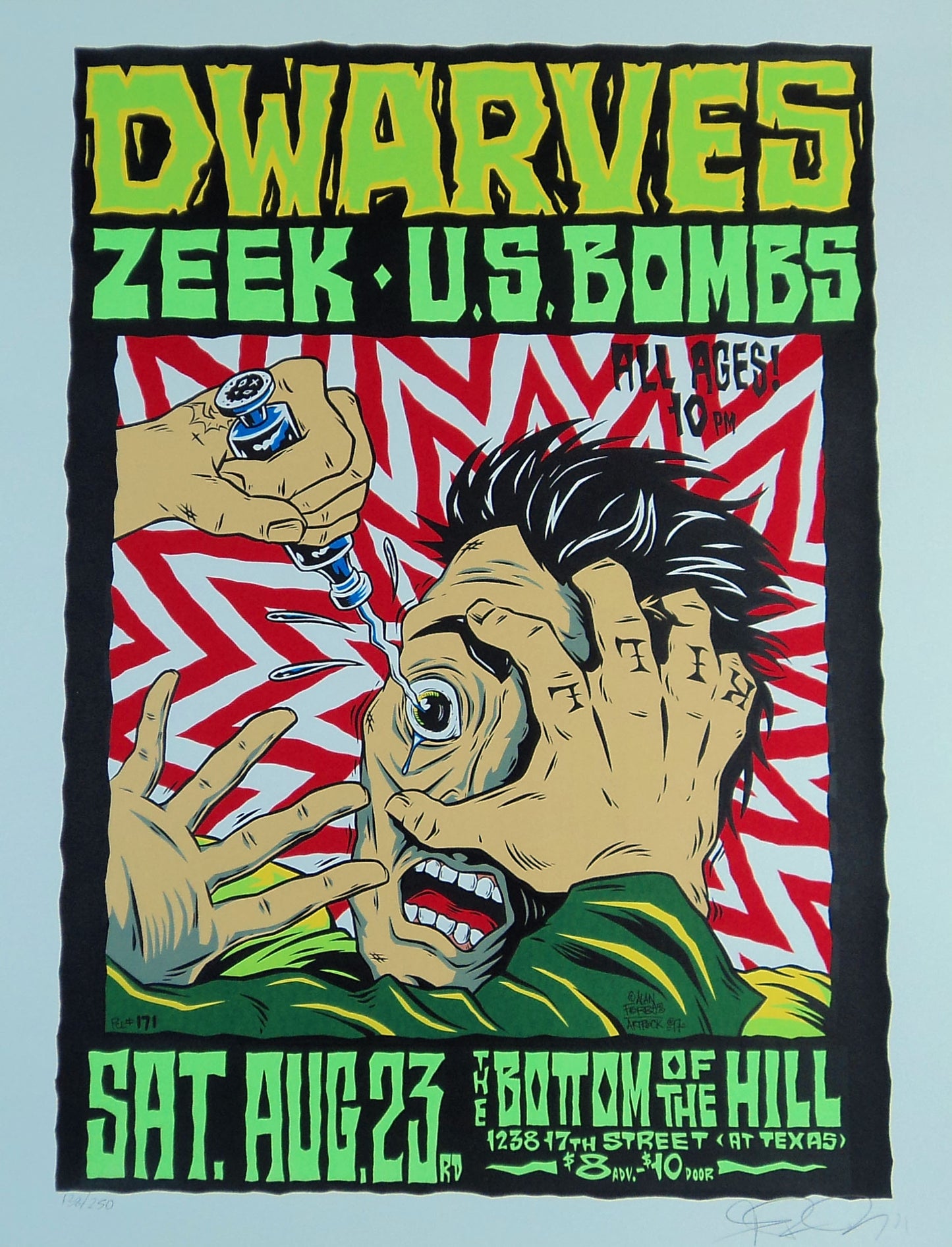 Alan Frobes - 1997 - Dwarves Concert Poster