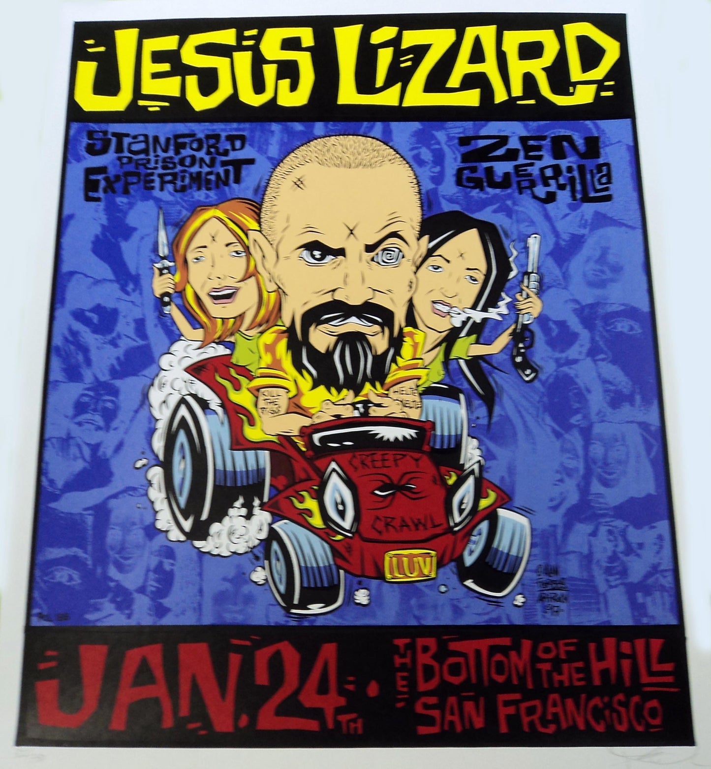 Alan Forbes - 1997 - Jesus Lizard Concert Poster