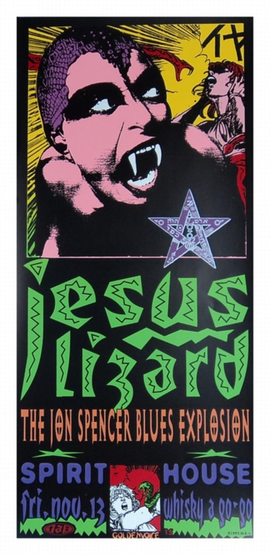 TAZ - 1992 - Jesus Lizard Concert Poster