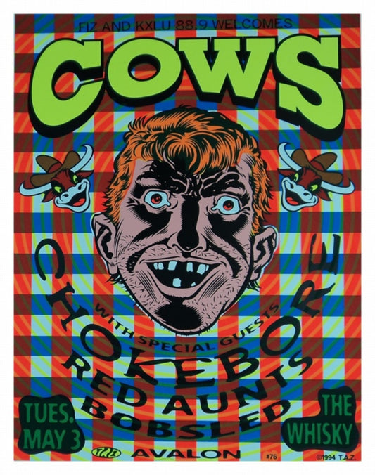 TAZ - 1994 - Cows Concert Poster