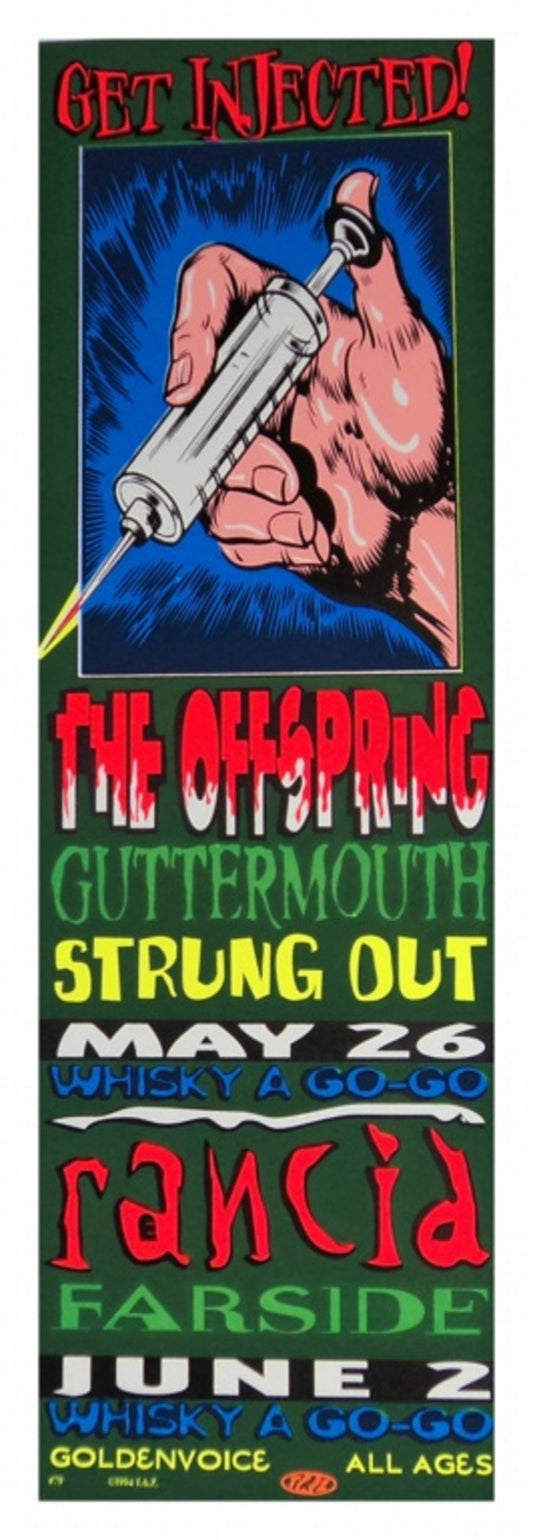 TAZ - 1994 - Get Injected: The Offspring Concert Poster