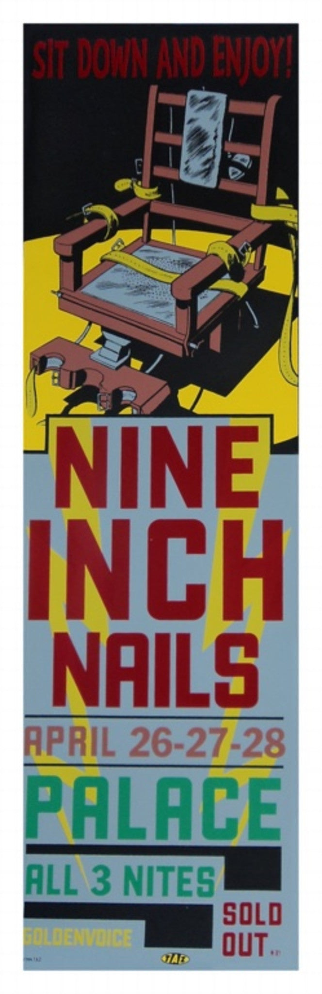 TAZ - 1994 - NIN Concert Poster