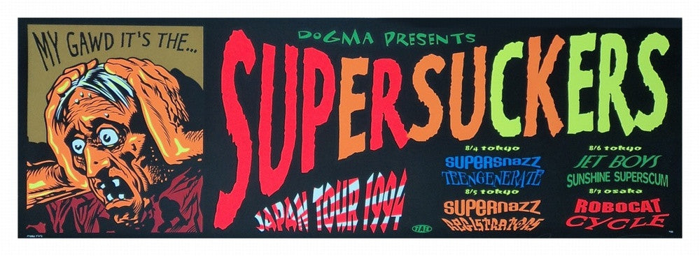 TAZ - 1994 - Supersuckers Japan Tour 1994 Poster