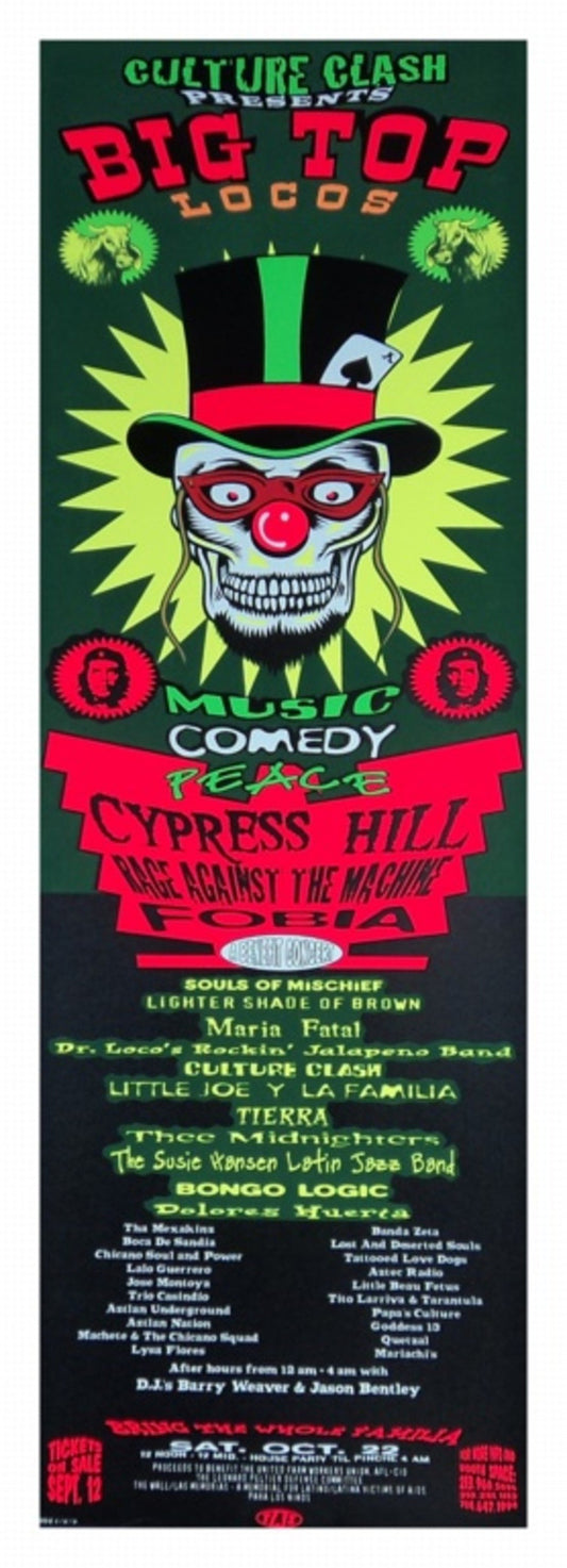 TAZ - 1994 - Big Top Locos Concert Poster