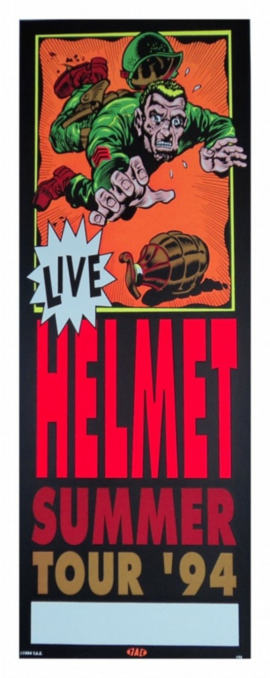 TAZ - 1994 - Helmet Summer Tour Poster