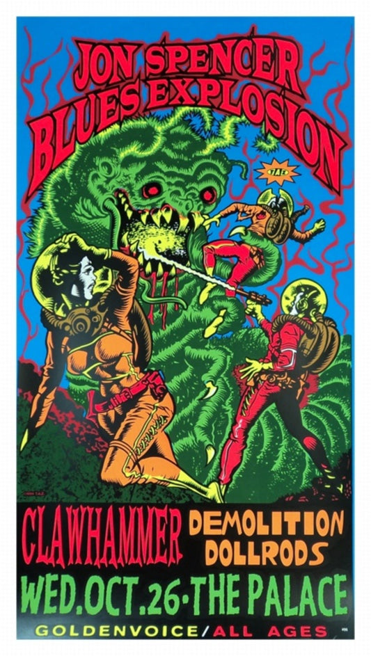 TAZ - 1994 - Jon Spencer Blues Explosion Concert Poster