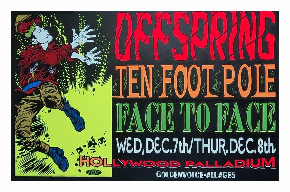 TAZ - 1994 - The Offspring Concert Poster