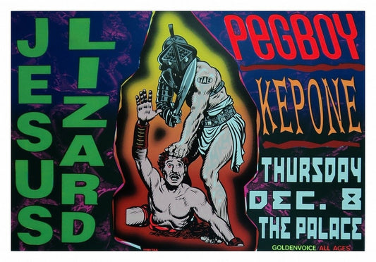 TAZ - 1994 - Jesus Lizard Concert Poster