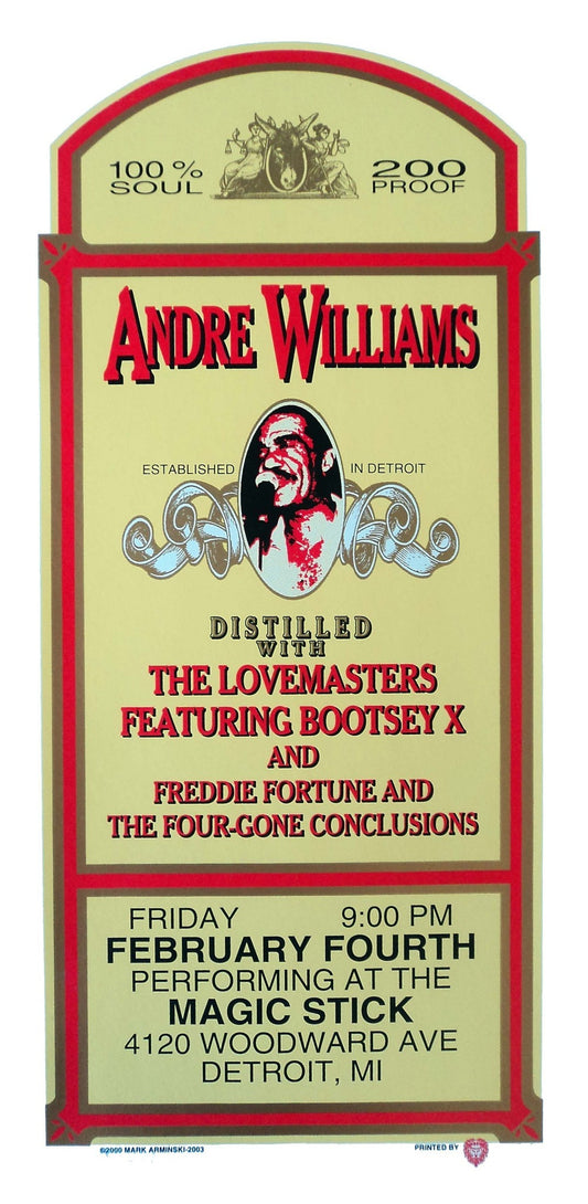 Mark Arminski - 2000 - Andre Williams Concert Poster