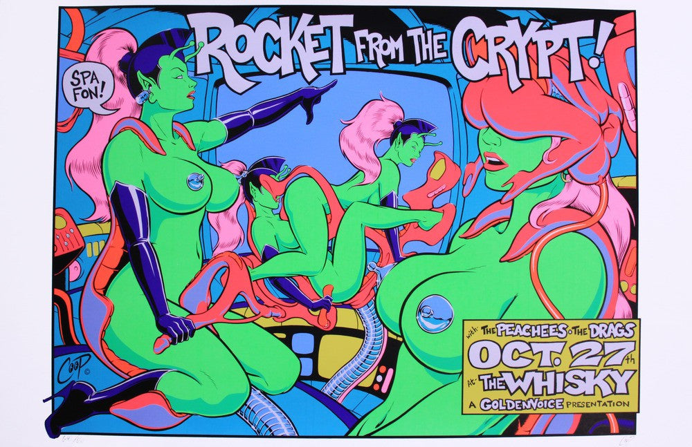 Coop - 1995 - Rocket From the Crypt Concert Poster
