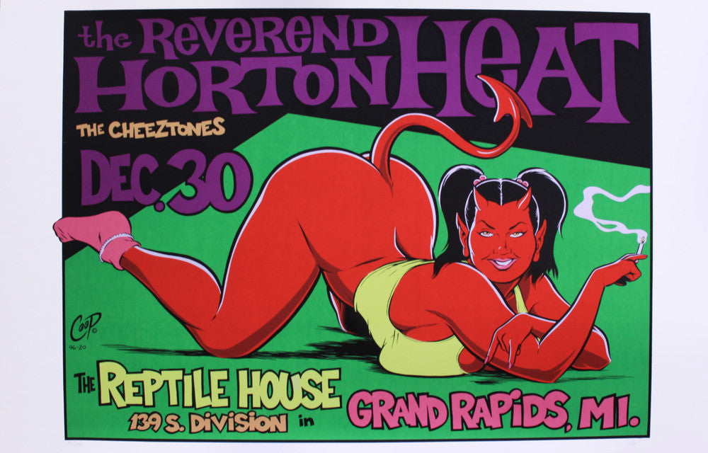 Coop - 1996 - Rev Horton Heat Concert Poster