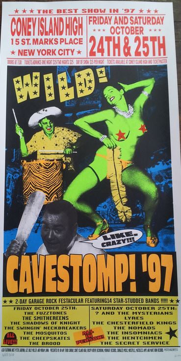 Frank Kozik - 1997 -  Cavestomp Poster