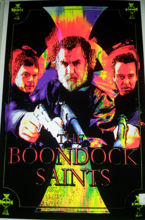 Felt Black Light Poster - "Boondock Saints"