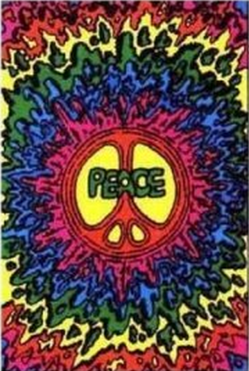 Felt Black Light Poster - "Psychedelic Peace"
