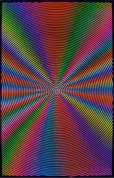 Felt Black Light Poster - 1994 - Spiral Illusion