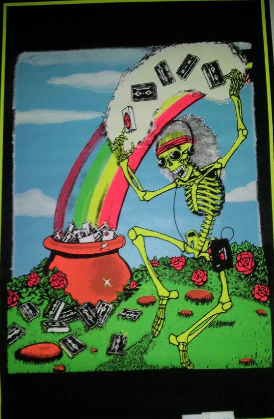 Felt Black Light Poster - "Relix Rainbow" (Grateful Dead)