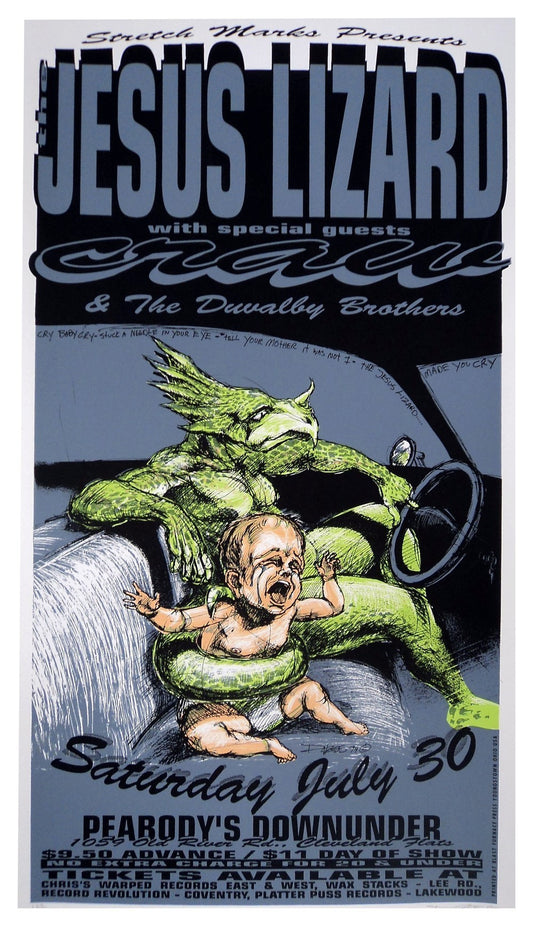 Derek Hess - 1994 - Jesus lizard Concert Poster