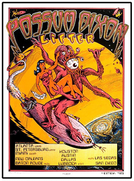 Emek - 1996 - Possum Dixon Concert Poster