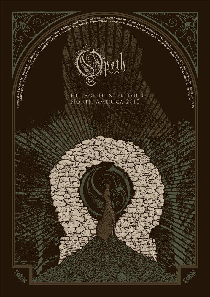 Neal Williams - 2012 Opeth - North America Tour Poster