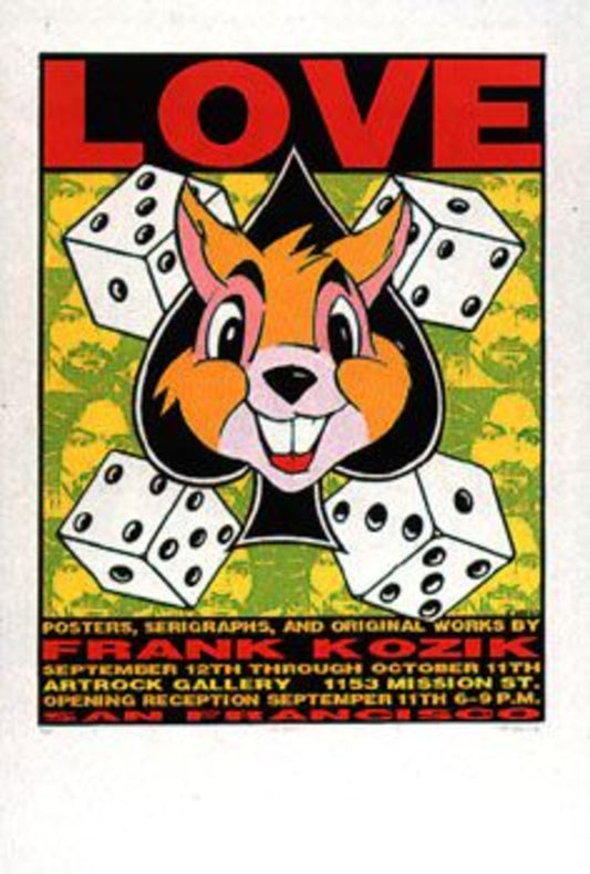 Frank Kozik - 1992 - Love Art Show Poster