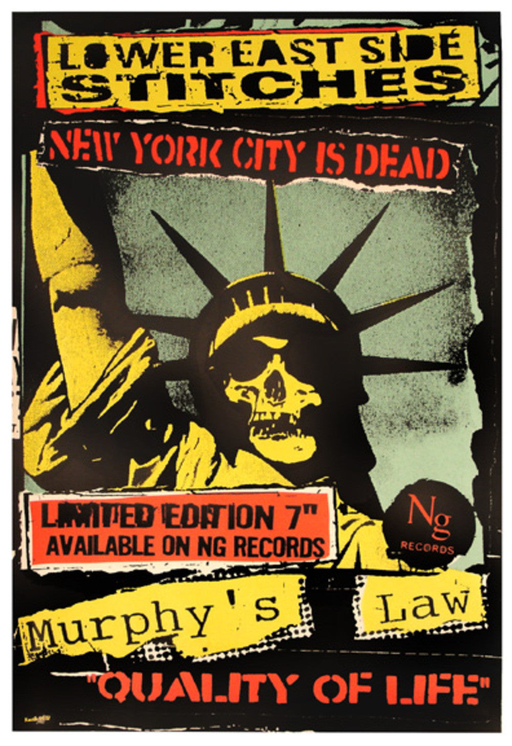 Frank Kozik -1999 - Lower East Side Stitches Poster