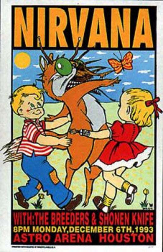 Frank Kozik - KZ9347 - Nirvana Concert Poster