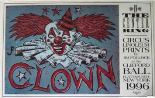 Jim Pollock - 1996 - Phish In Center Ring (Clown) Concert Poster