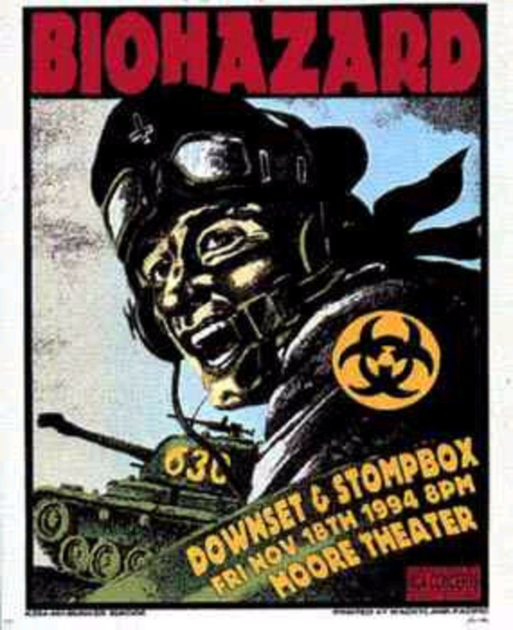 Kozik - 1994 - Biohazard Concert Poster