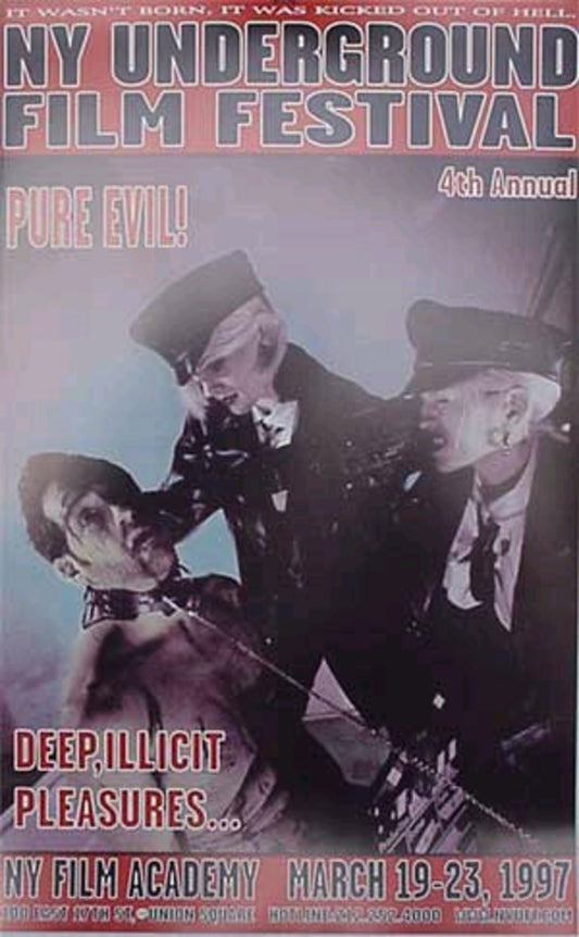 Frank Kozik - 1997 - NY Underground Film Festival Promo Poster