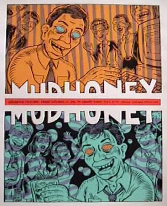 Ward Sutton - 1996 - Mudhoney Concert Poster