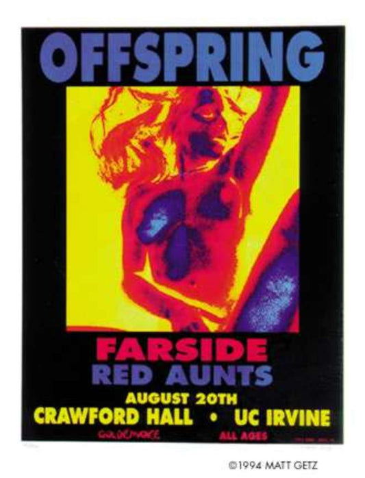 Matt Getz - 1994 - Offspring Concert Poster (Signed & Numbered)