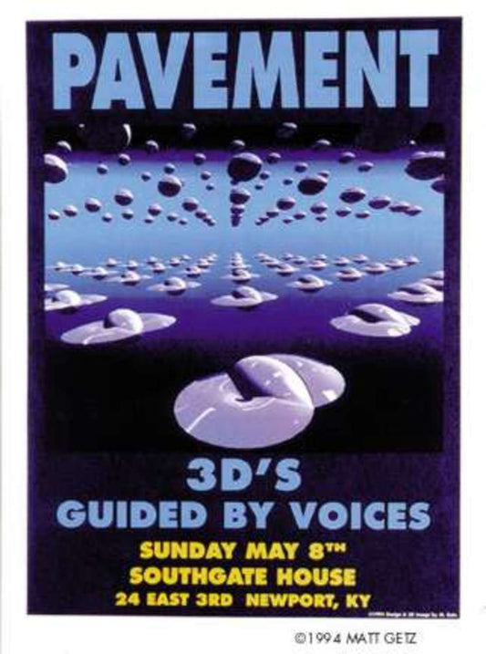 Matt Getz - 1994 - Pavement Concert Poster