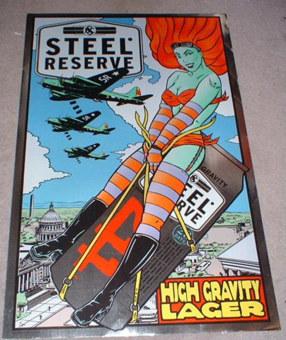 Frank Kozik -1999 - Steel Reserve Brewery Promo Poster