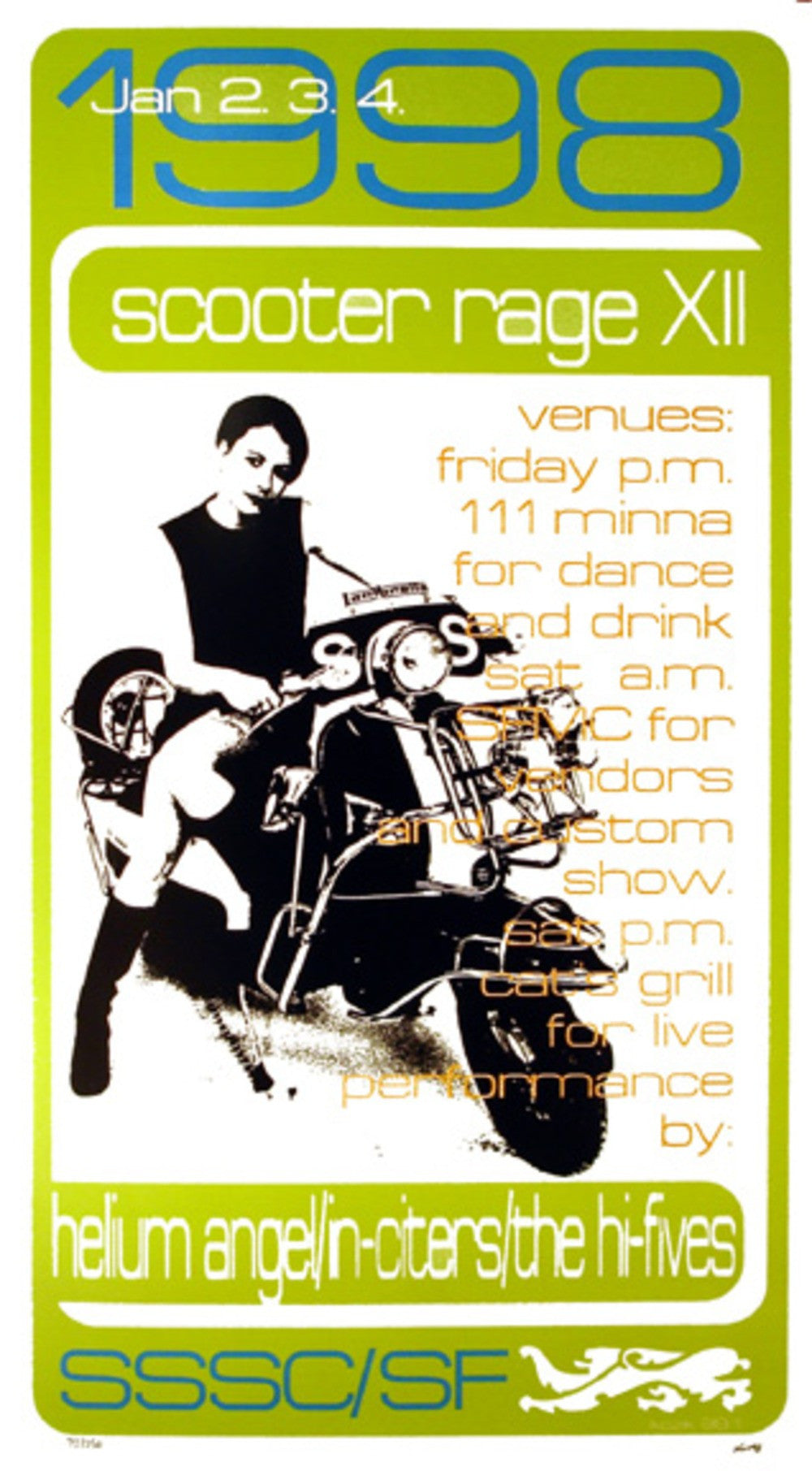 Frank Kozik - 1998 - Scooter Rage XII  Poster