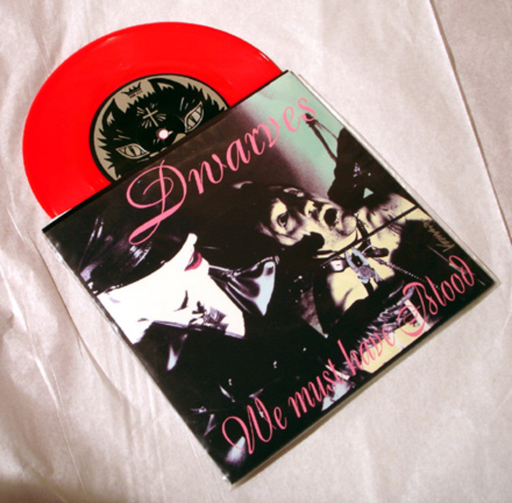 The Dwarves & Blag Dahlia Split Album 1997 Colored Vinyl Art By Kozik
