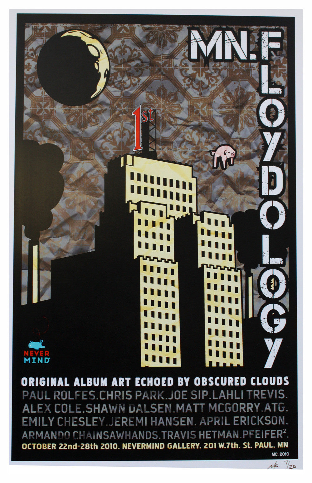 MC - 2010 - MN.Floydology Yellow Show Poster