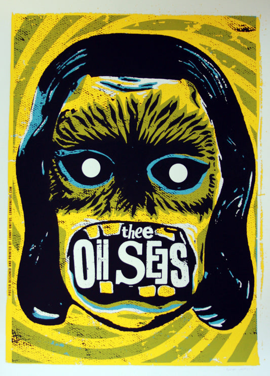 Lonny Unitus - 2011 - Thee Oh Sees Concert Poster
