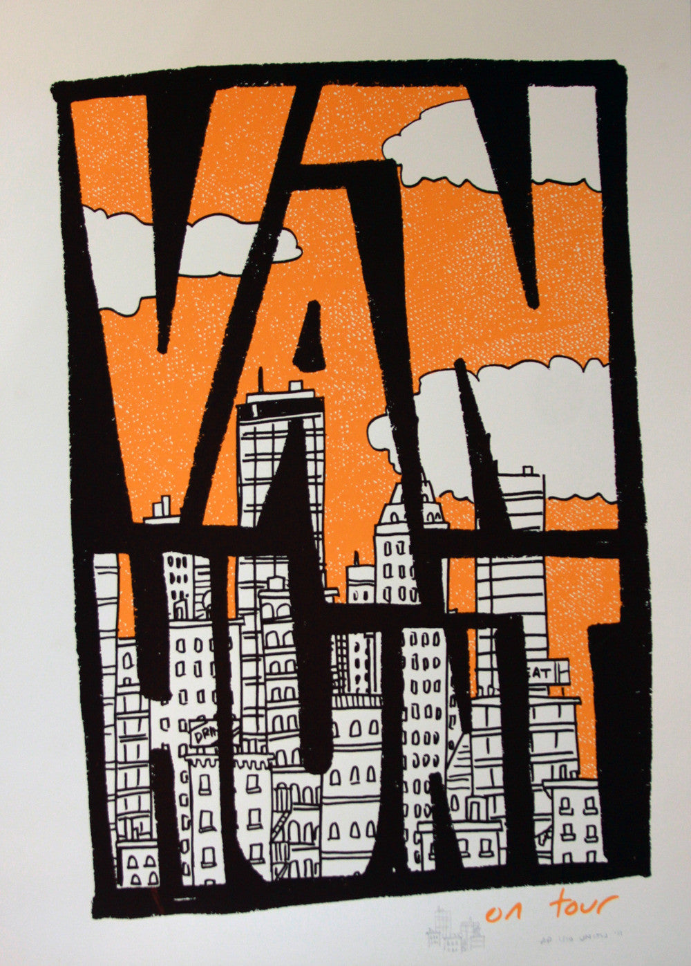 Lonny Unitus - 2011 - Van Hunt - Fall Tour I Concert Poster